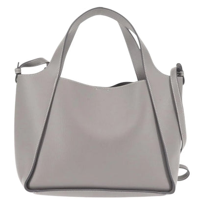 Stella McCartney Alter Tote Leather, Gray, Leather, Tote Bag