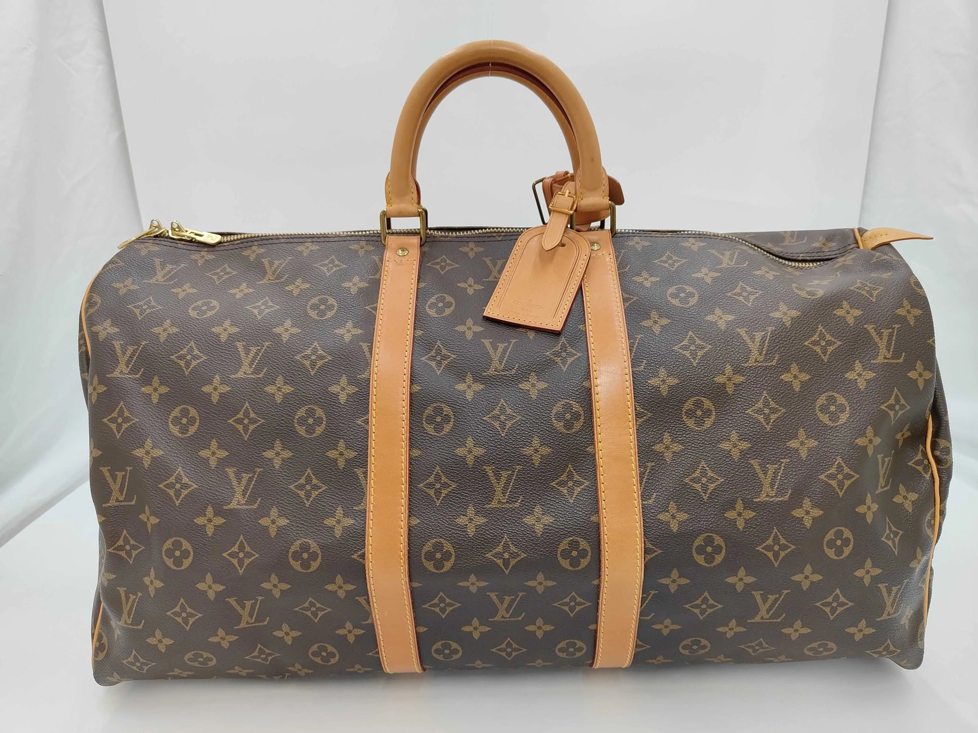 Louis Vuitton Keepall Monogram Canvas, Brown, Canvas, Travel Bag