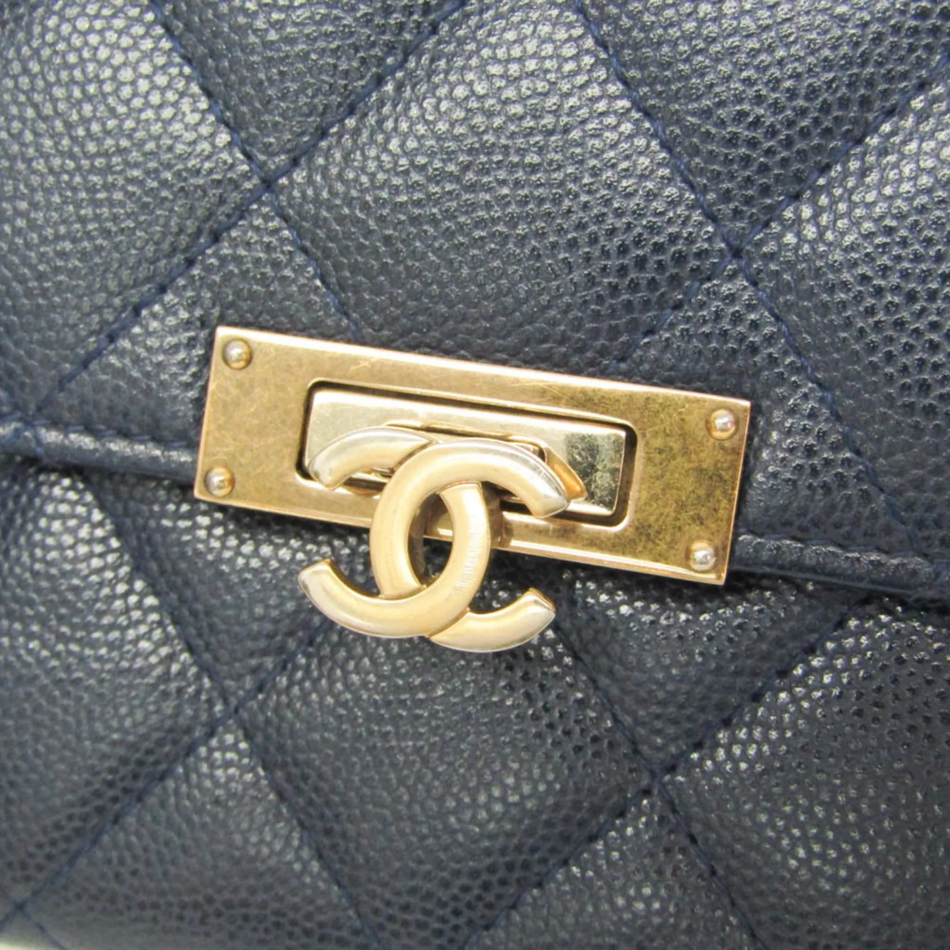 Chanel Matelasse Zippy CC, Navy, Calfskin, Wallet
