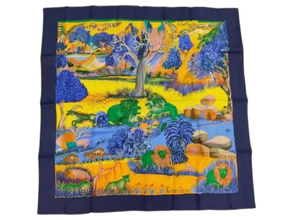 Hermes Carré 90 Silk multicolor, Multicolour, Silk, Scarf