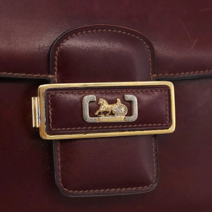 Celine Horse Carriage Leather, Burgundy, Leather, Shoulder Bag