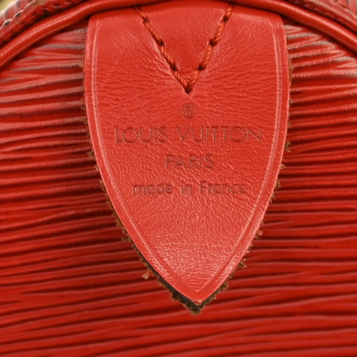 Louis Vuitton Speedy Epi, Red, Leather, Handbag