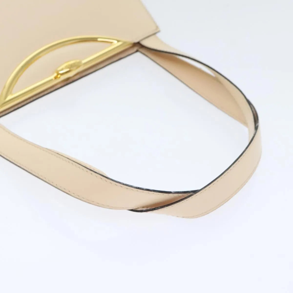 Celine vintage Leather, Ecru, Leather, Handbag