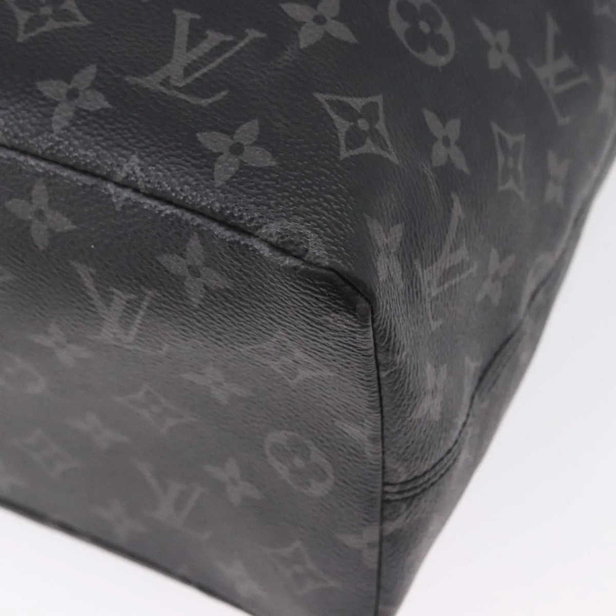 Louis Vuitton Cabas Light Drawstring Monogram Eclipse Canvas, Black, Canvas, Tote Bag