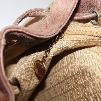 Gucci Vintage Bamboo Suede, Brown, Suede, Backpack