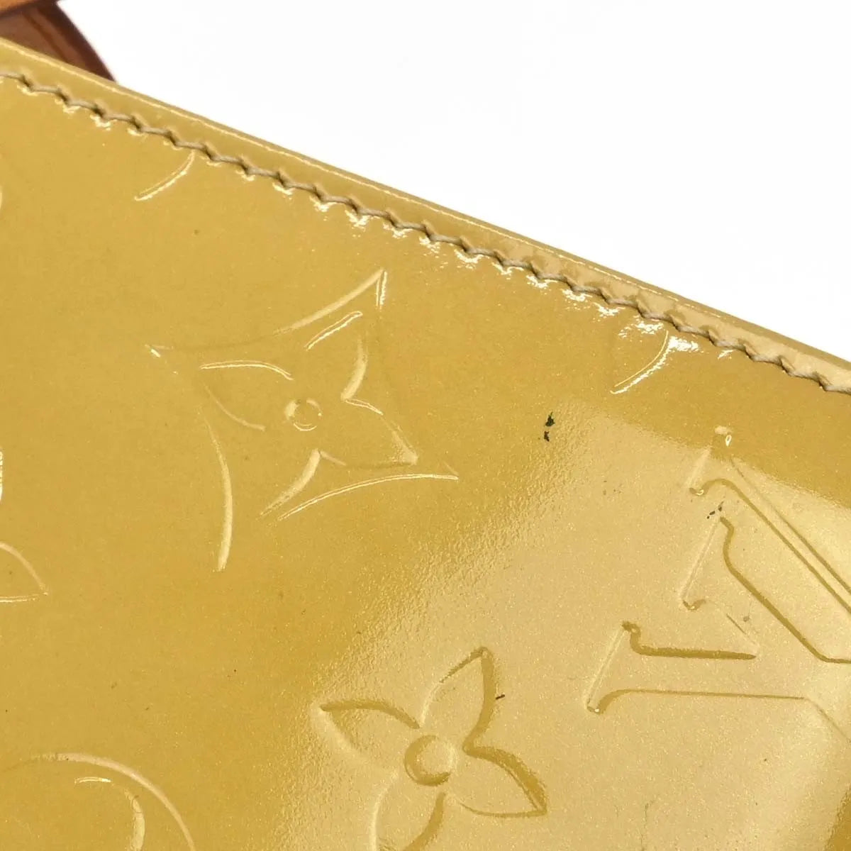 Louis Vuitton Lexington Pochette Monogram Vernis, Beige, Patent Leather, Clutch