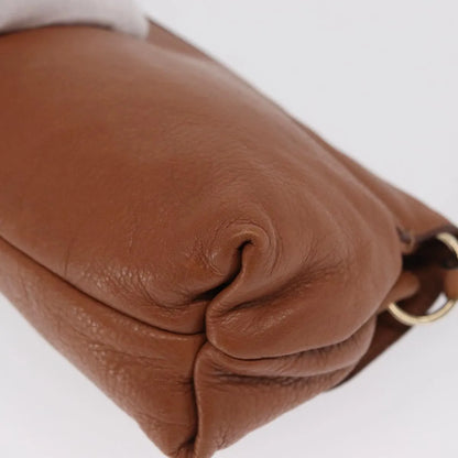 Chloe Lily Leather, Brown, Leather, Shoulder Bag
