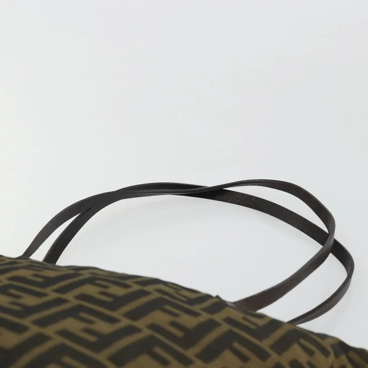 Fendi Zucca Tote Canvas, Black, Canvas, Handbag