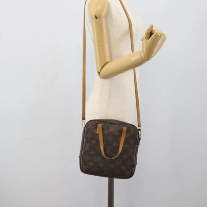 Louis Vuitton Spontini Monogram Canvas, Brown, Canvas, Handbag