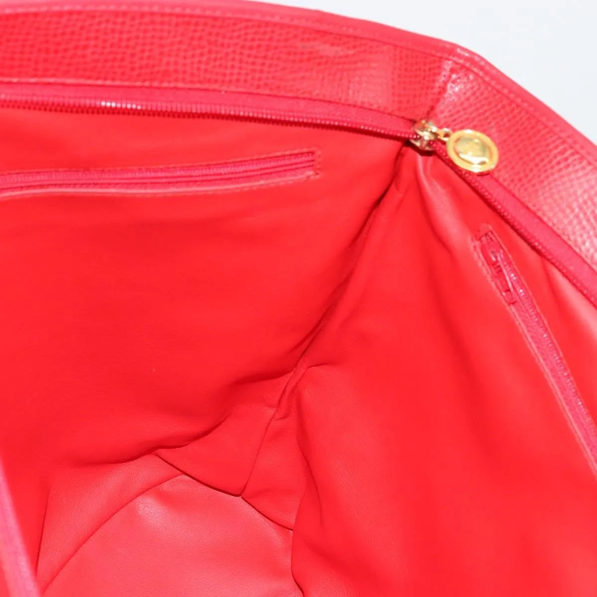 Christian Dior Vintage Tote Leather, Red, Leather, Tote Bag