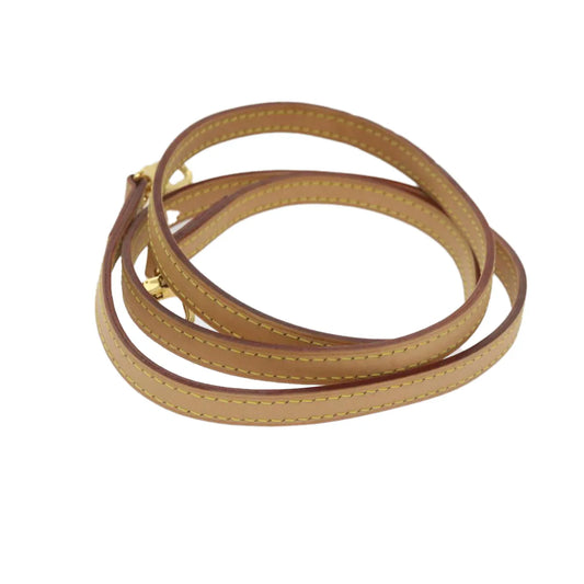 Louis Vuitton Bandouliere Leather, Beige, Leather, Straps