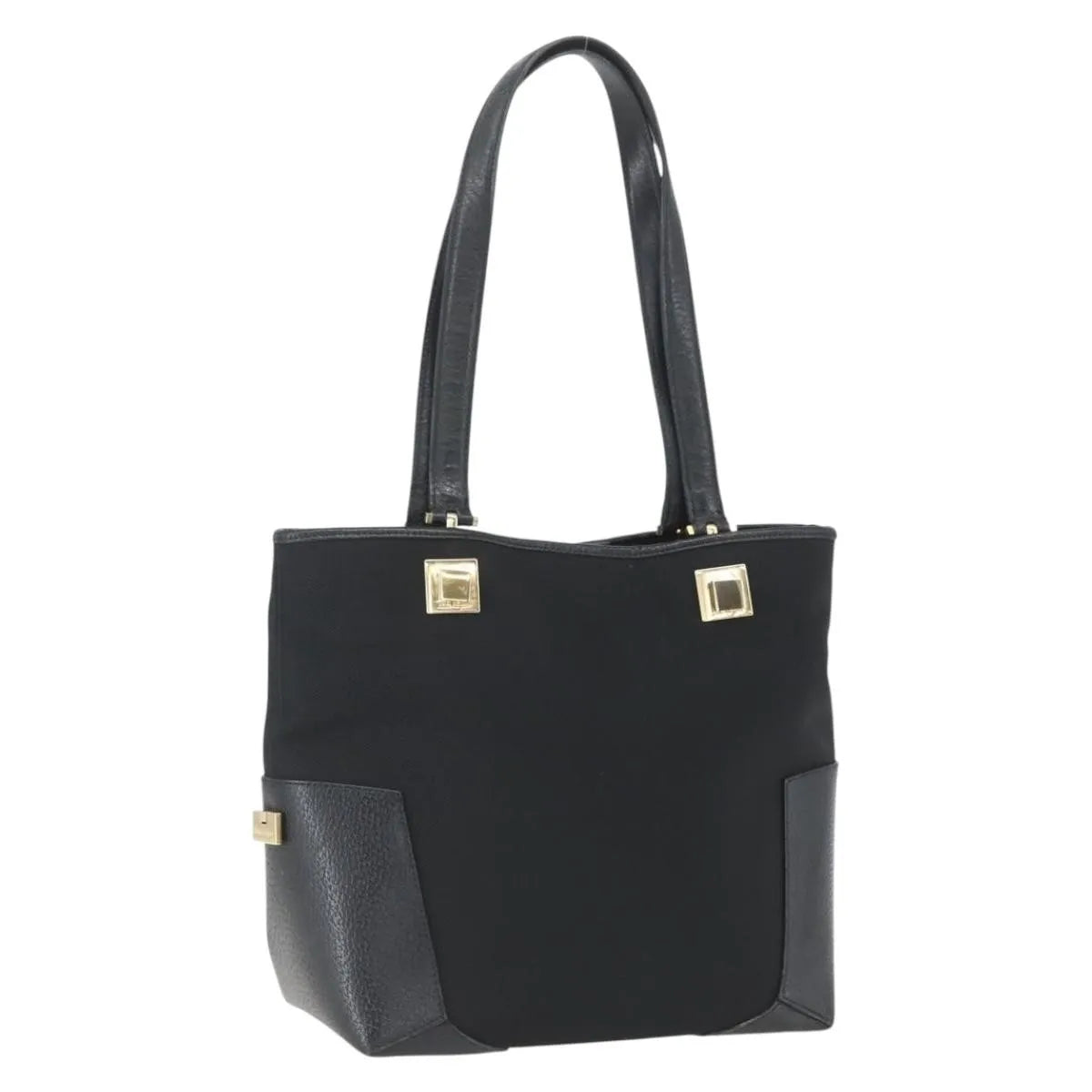 Salvatore Ferragamo Vintage Nylon, Black, Nylon, Tote Bag