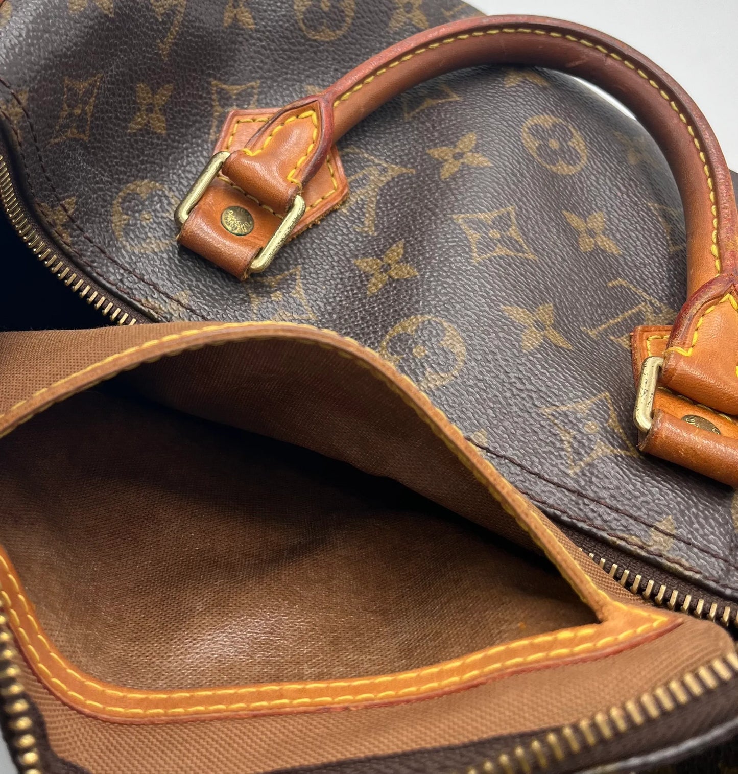 Louis Vuitton Speedy Monogram Canvas, Brown, Canvas, Handbag