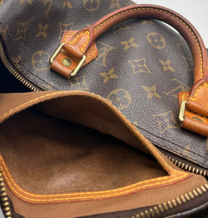 Louis Vuitton Speedy Monogram Canvas, Brown, Canvas, Handbag
