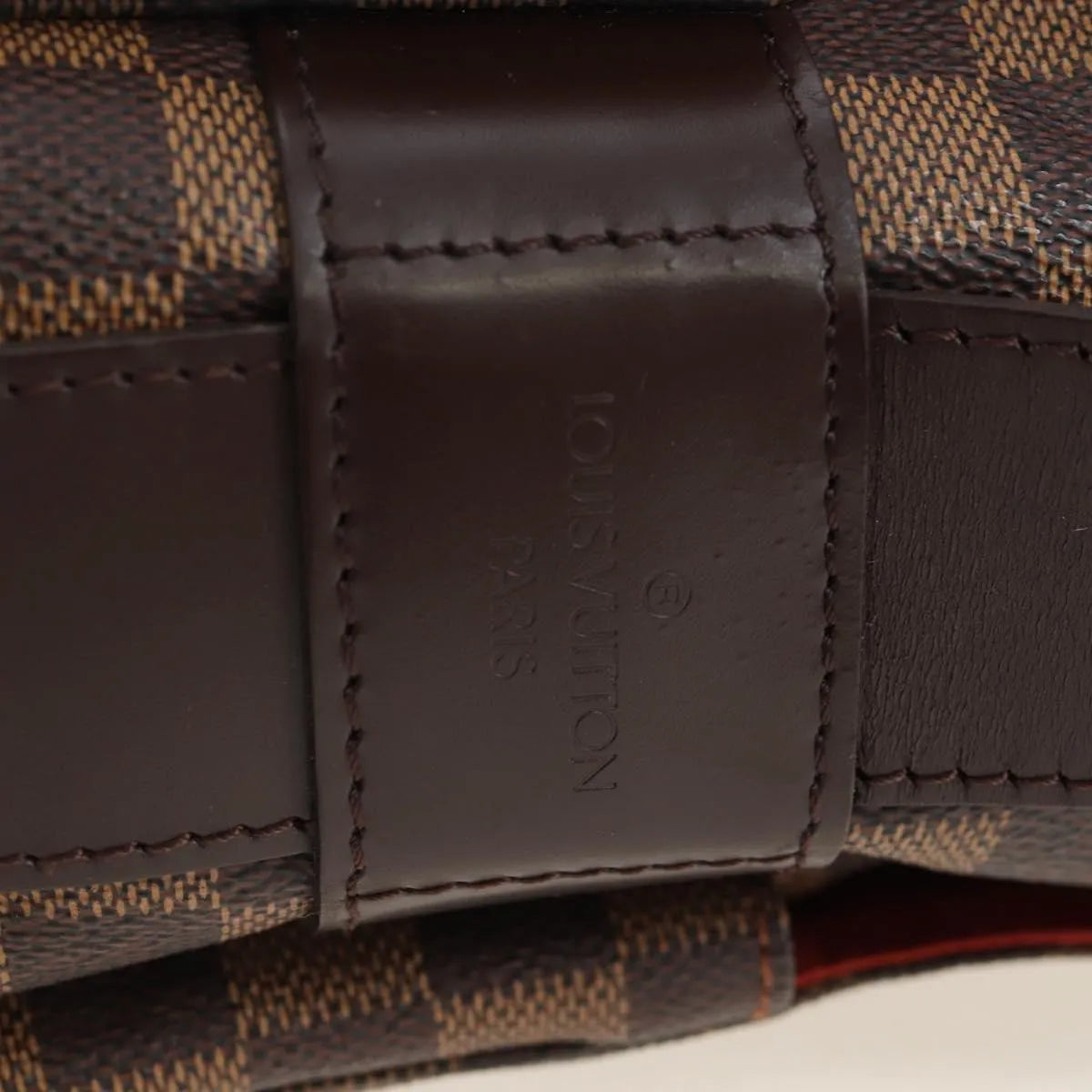 Louis Vuitton Naviglio Damier, Brown, Canvas, Shoulder Bag
