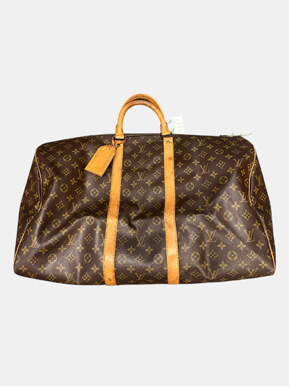 Louis Vuitton Keepall Monogram Canvas, Brown, Canvas, Travel Bag