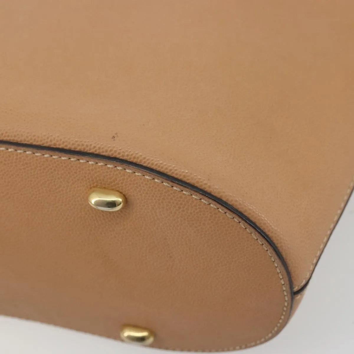 Celine Vintage Leather, Beige, Leather, Shoulder Bag