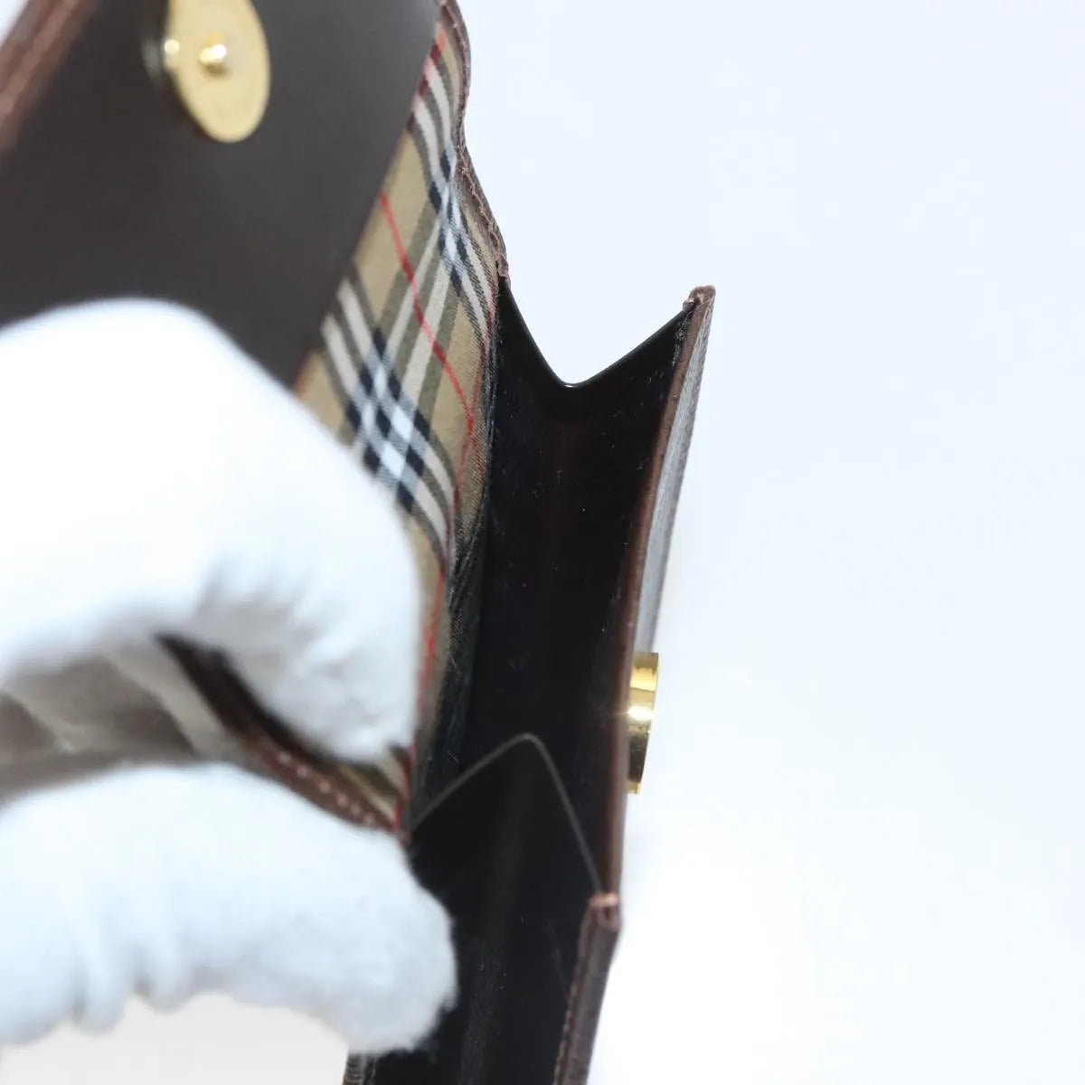 Burberry Vintage Leather, Brown, Leather, Clutch