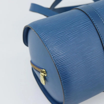 Louis Vuitton Soufflot Epi Leather, Blue, Leather, Handbag