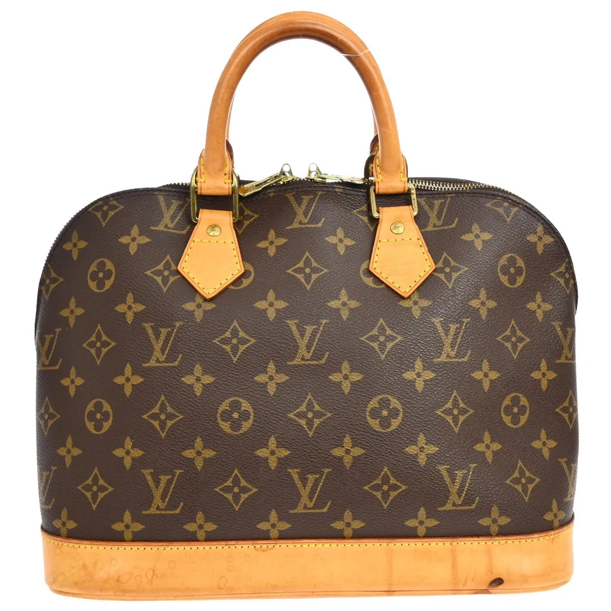 Louis Vuitton Alma Monogram, Brown, Canvas, Handbag