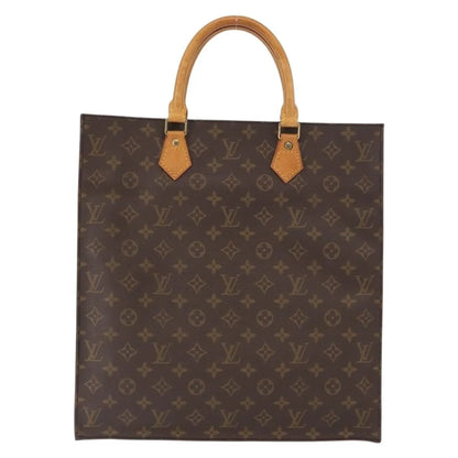 Louis Vuitton Sac Plat Monogram, Brown, Canvas, Tote Bag