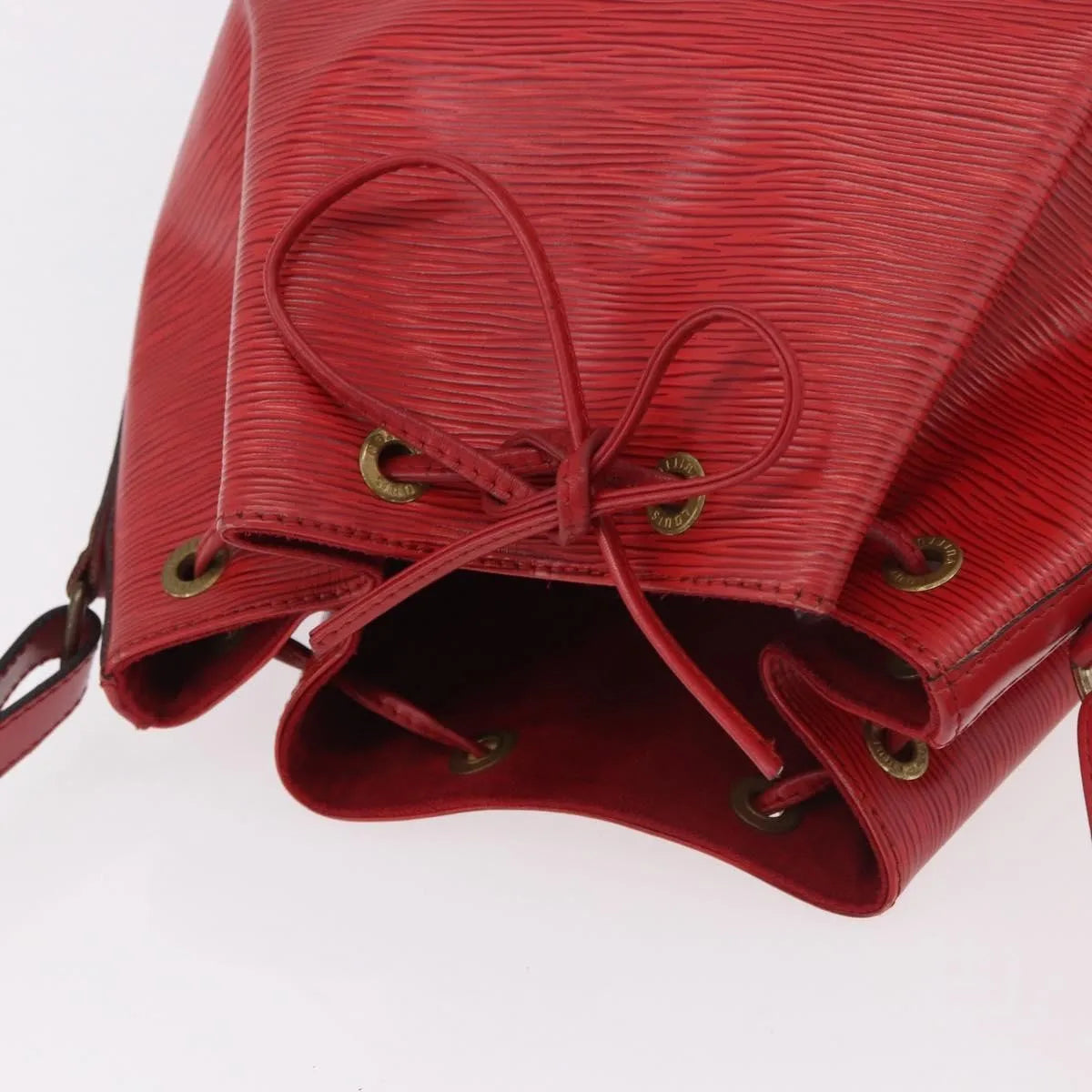 Louis Vuitton Petit Noe Epi Leather, Red, Leather, Shoulder Bag