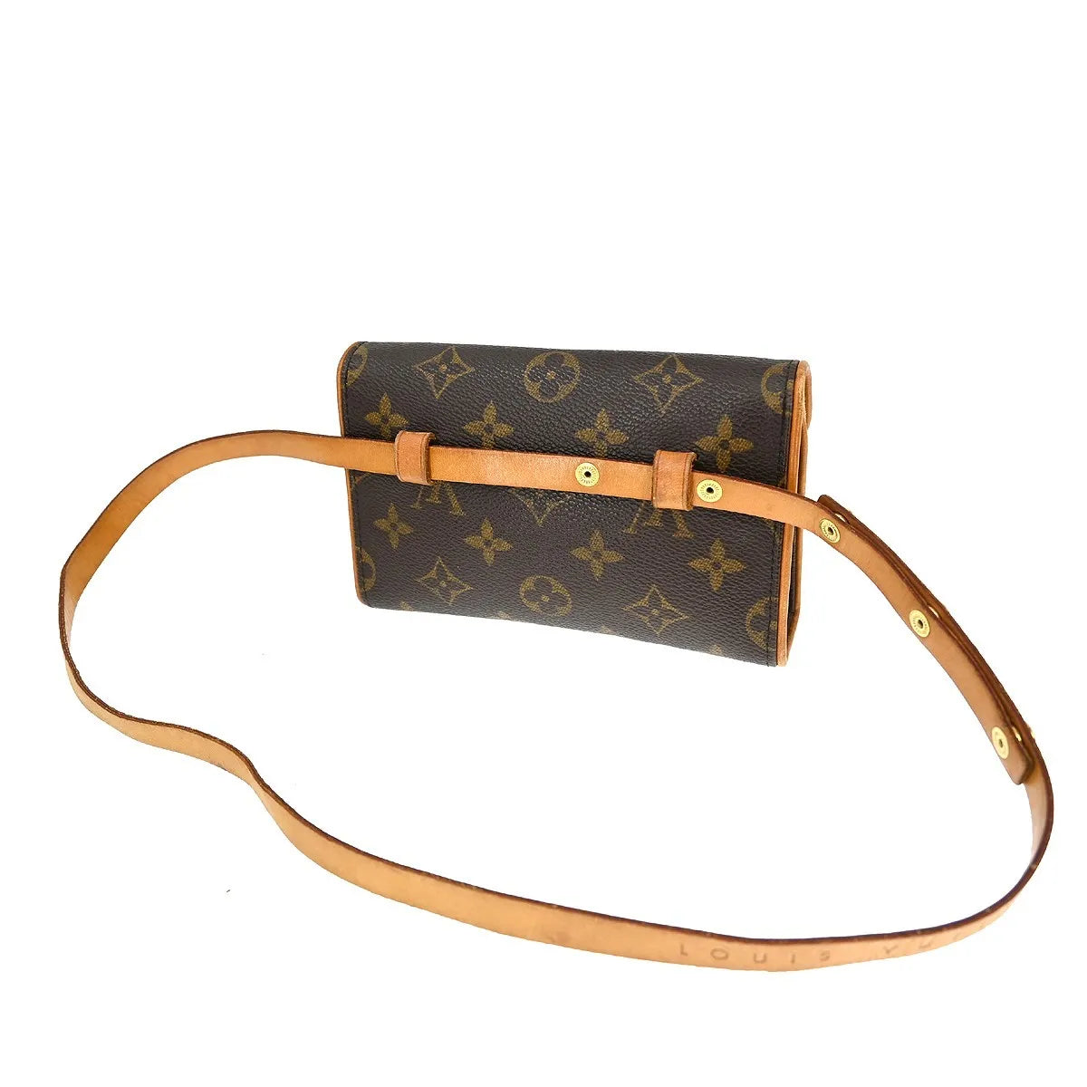 Louis Vuitton Florentine Waist Monogram Canvas, Brown, Canvas, Clutch