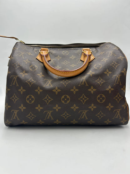 Louis Vuitton Speedy Monogram Canvas, Brown, Canvas, Handbag