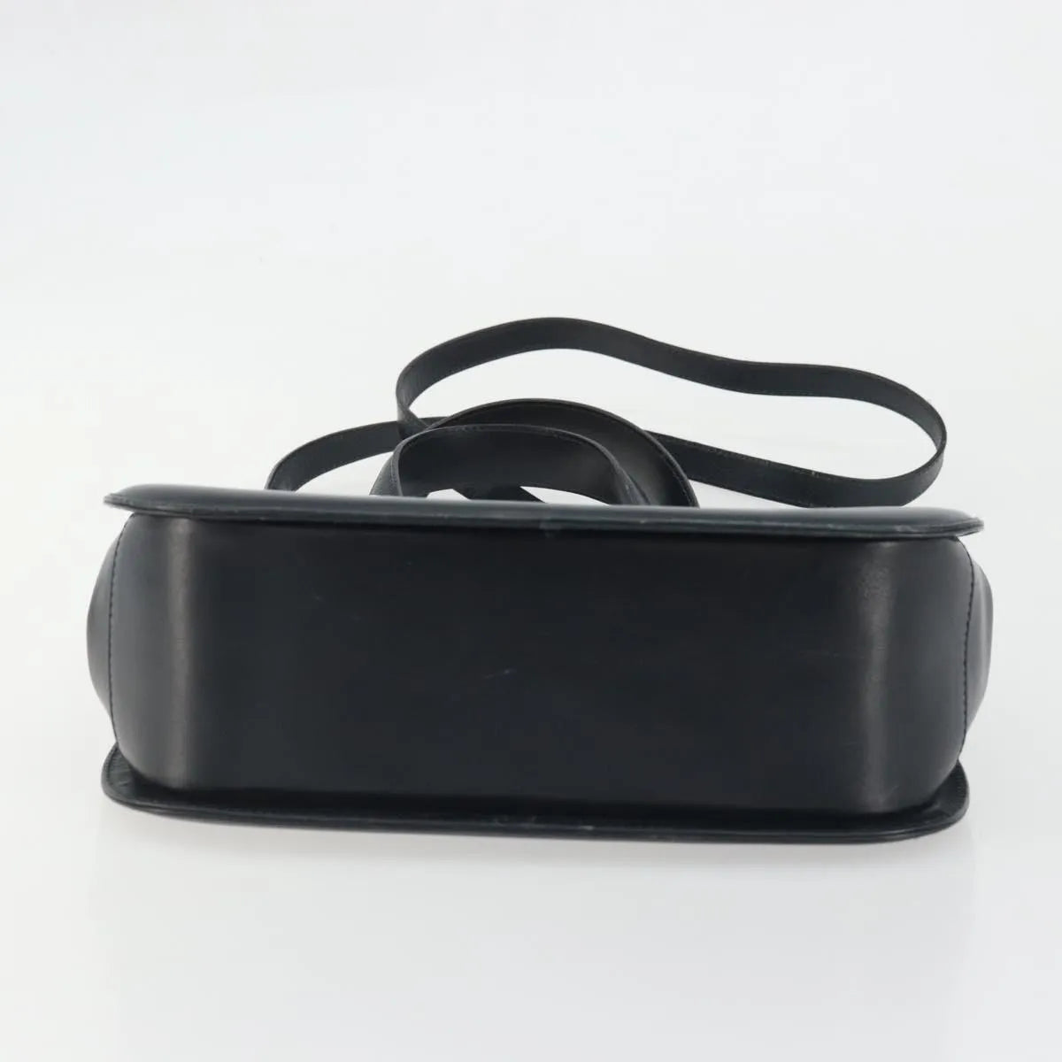 Salvatore Ferragamo Gancini Leather, Navy, Leather, Handbag