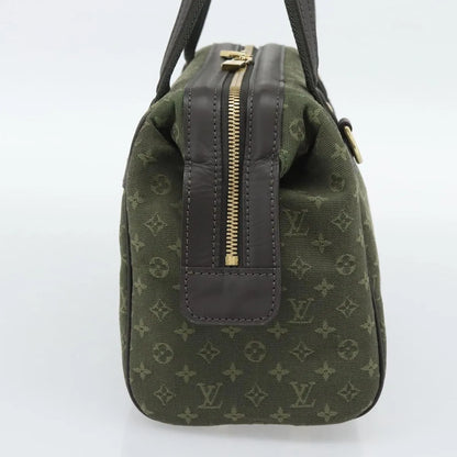 Louis Vuitton Joséphine Mini Lin, Khaki, Canvas, Handbag
