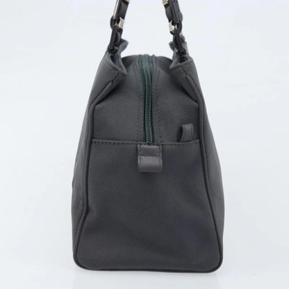 Salvatore Ferragamo Vala Canvas, Gray, Canvas, Handbag