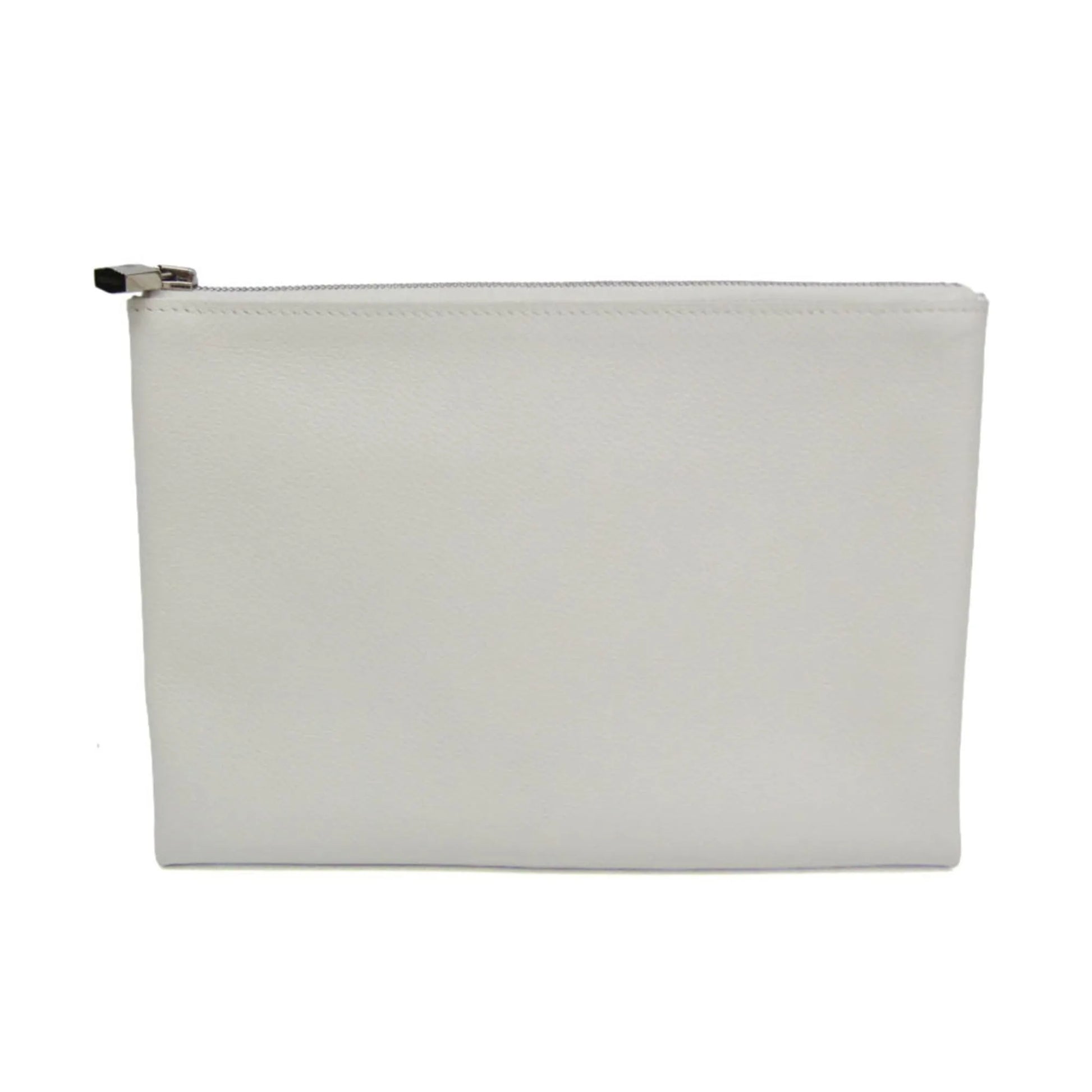 Hermes Atout Evercolor, White, Leather, Clutch