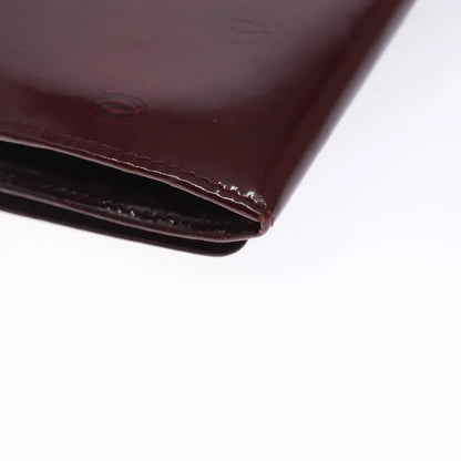Cartier Happy Birthday Long Patent leather, Burgundy, Patent Leather, Wallet