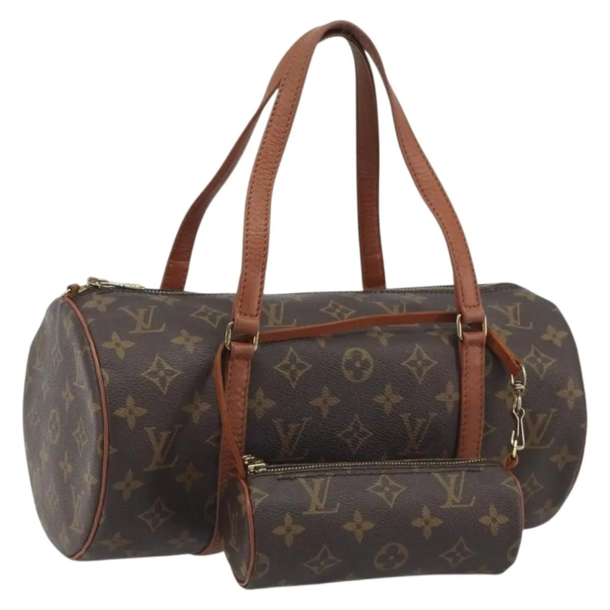 Louis Vuitton Papillon Monogram, Brown, Canvas, Handbag