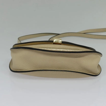 Chloe Georgia Leather, Gold, Leather, Shoulder Bag