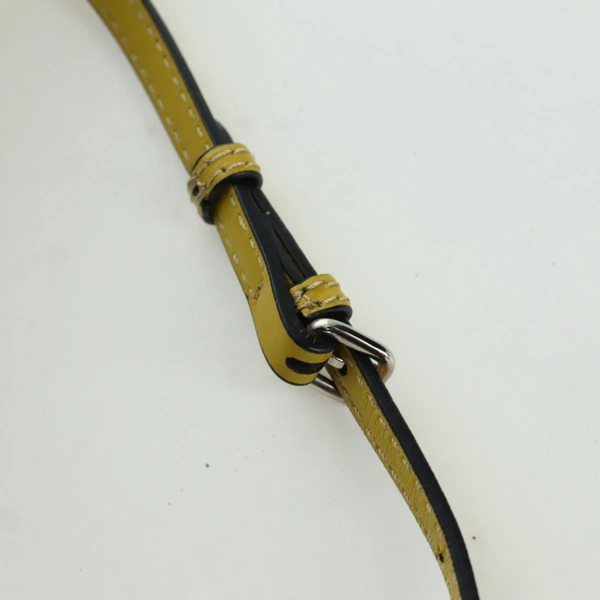 Fendi Monster Baguette Leather and Fur, Yellow, Leather, Handbag