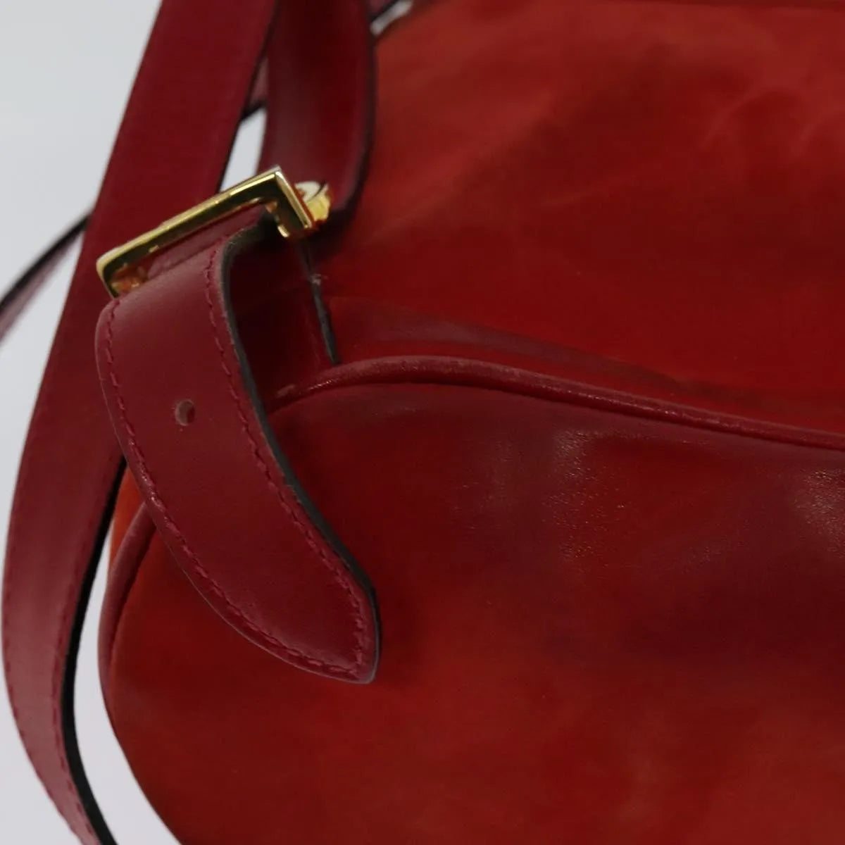 Salvatore Ferragamo Gancini Suede, Red, Suede, Backpack