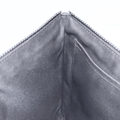 Louis Vuitton LV Friends A4 Printed Monogram Taurillon Leather, Black, Canvas, Clutch