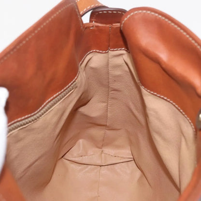 Celine Vintage Macadam Canvas and Leather, Brown, Canvas, Shoulder Bag