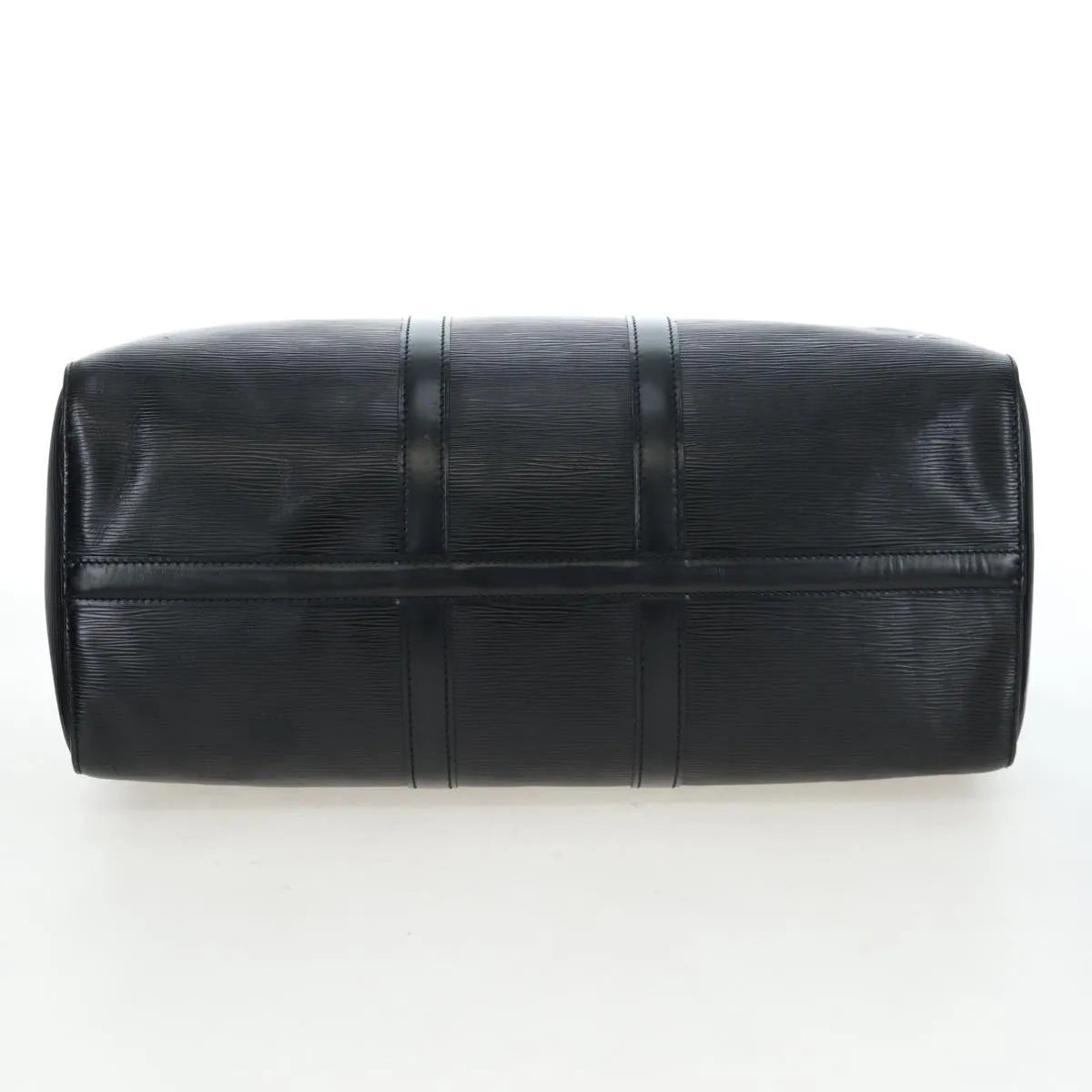 Louis Vuitton Keepall Epi, Black, Leather, Travel Bag