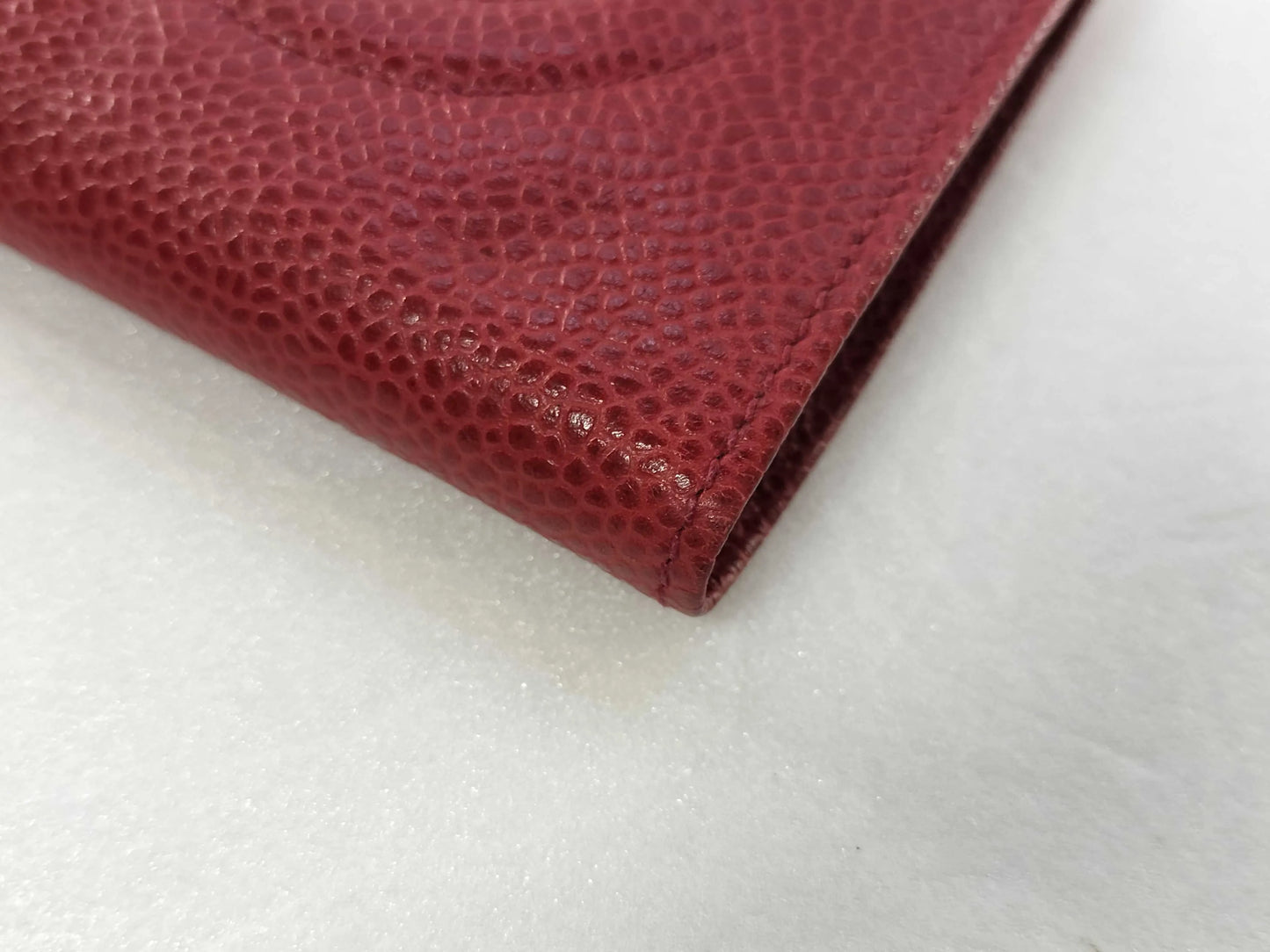 Chanel Timeless CC French Caviar, Red, Calfskin, Wallet