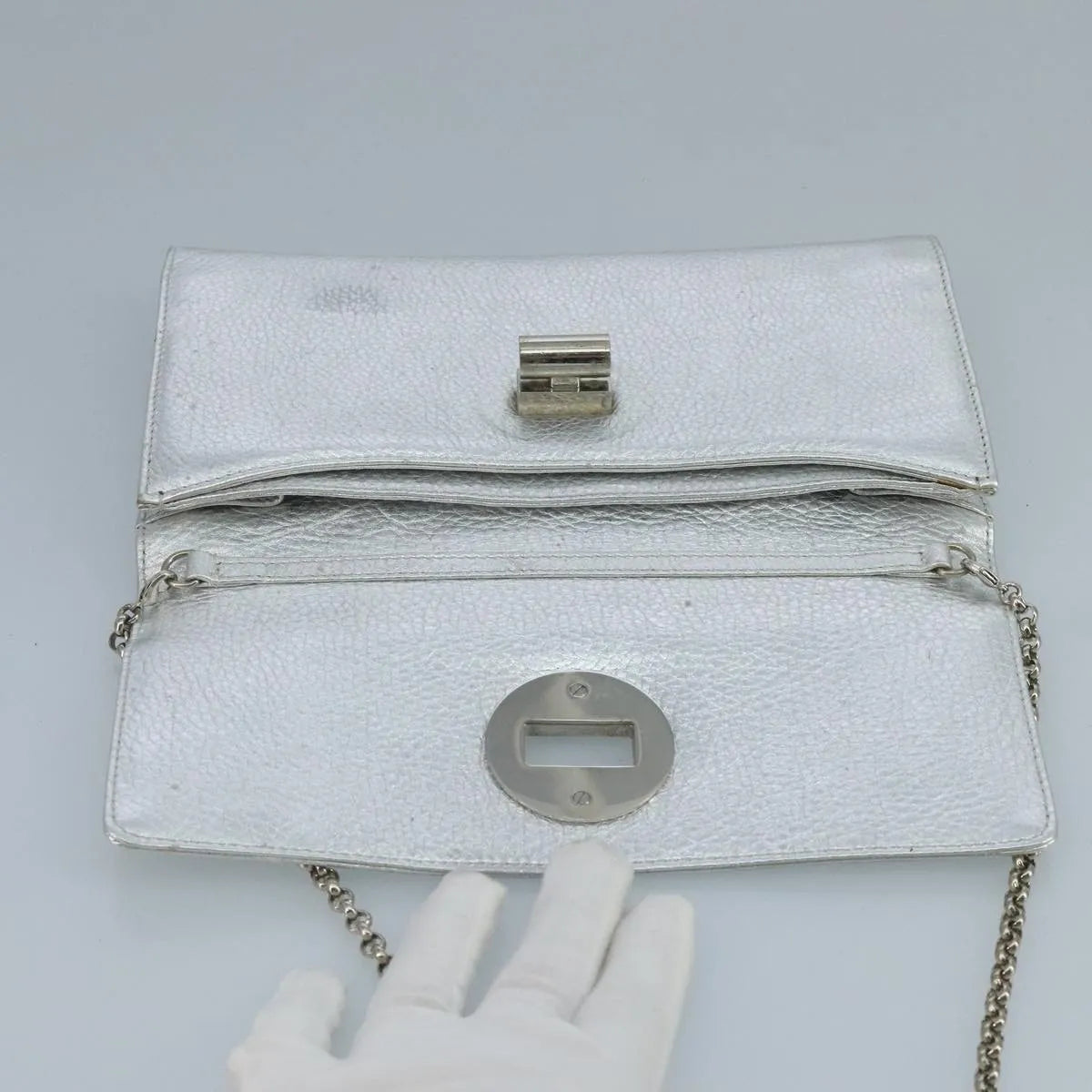 Tiffany & Co. Vintage Leather, Silver, Leather, Shoulder Bag