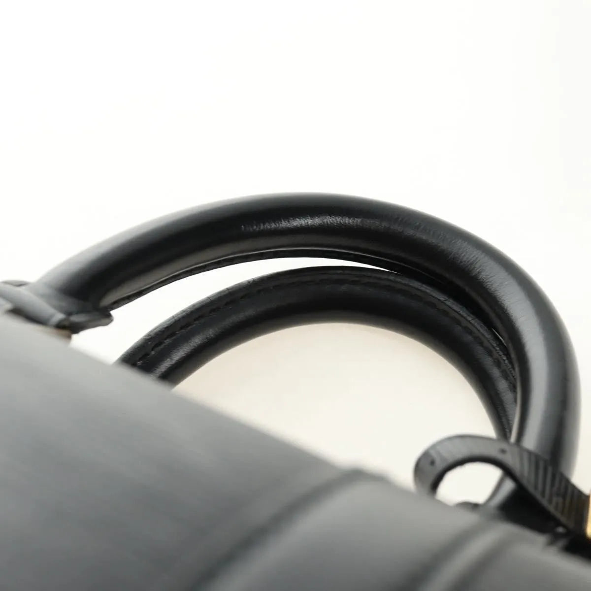 Louis Vuitton Keepall Epi Leather, Black, Leather, Travel Bag