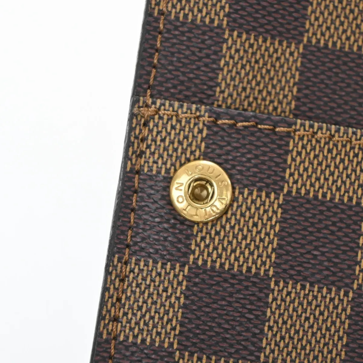 Louis Vuitton Portobello Messenger Damier Ebene, Brown, Canvas, Shoulder Bag