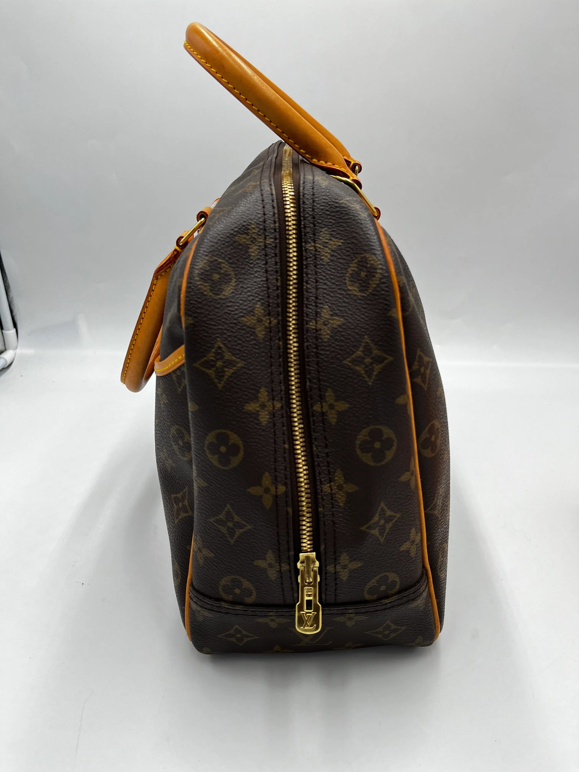 Louis Vuitton Deauville Monogram Canvas, Brown, Canvas, Handbag