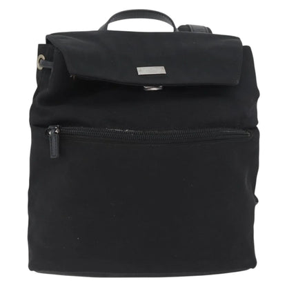 Gucci Vintage Flap Nylon, Black, Nylon, Backpack