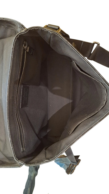 Louis Vuitton Voyager Messenger Monogram Eclipse Canvas, Black, Leather, Handbag