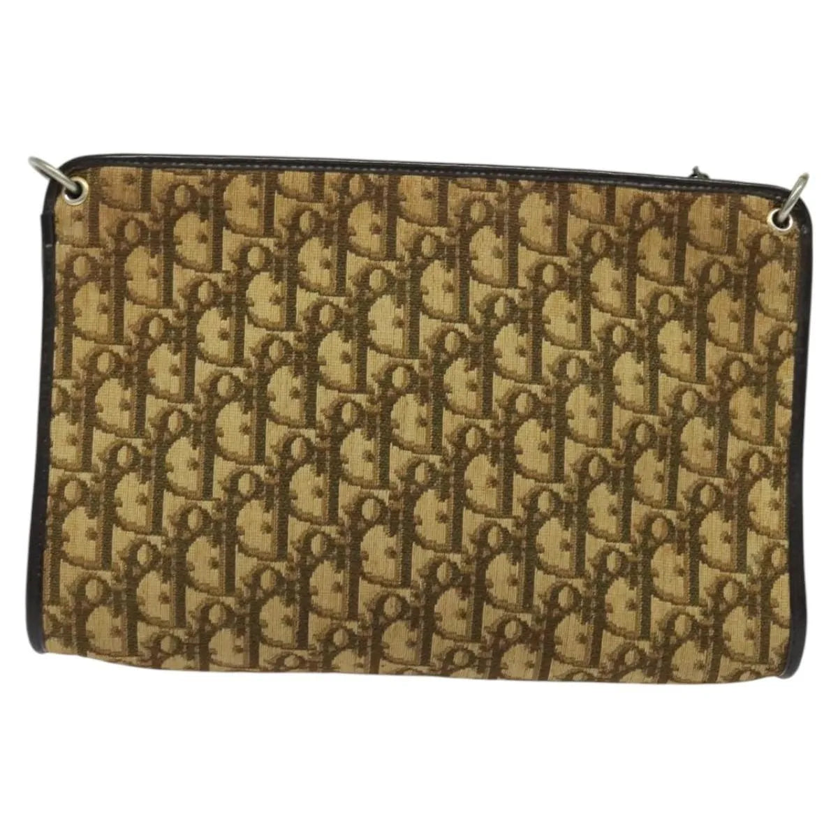 Christian Dior Vintage Trotter Canvas, Brown, Canvas, Shoulder Bag