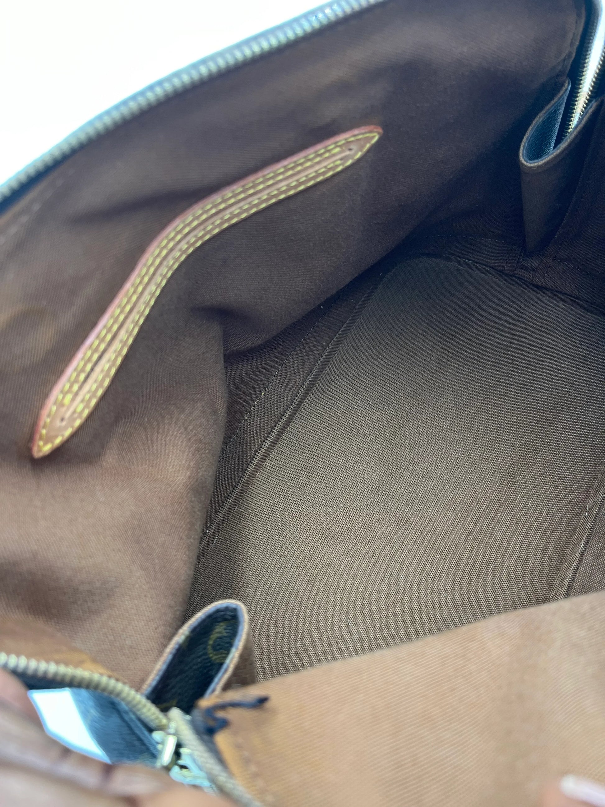 Louis Vuitton Vintage Alma Monogram Canvas, Brown, Canvas, Handbag