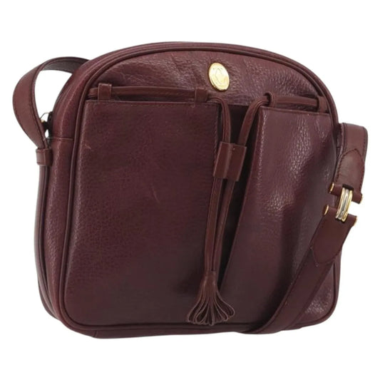 Cartier Tasseled Must de Cartier Leather, Burgundy, Leather, Shoulder Bag